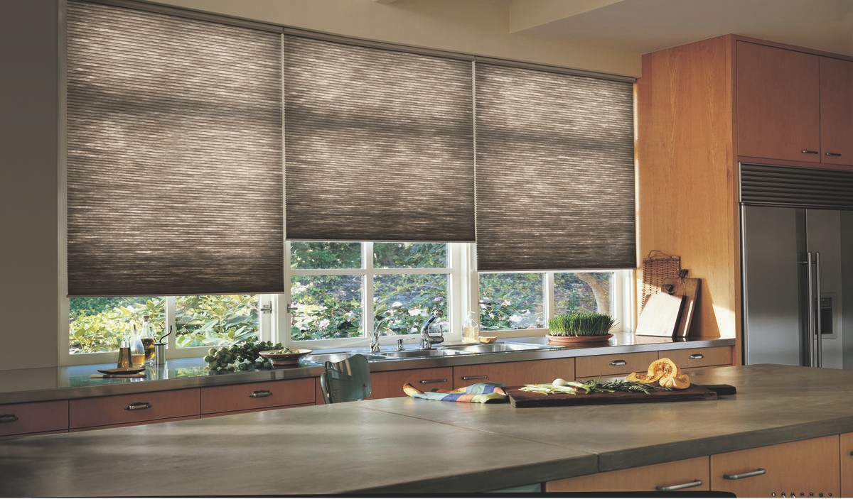 Custom Hunter Douglas Honeycomb shades for homes near Tacoma, WA with energy efficiency benefits