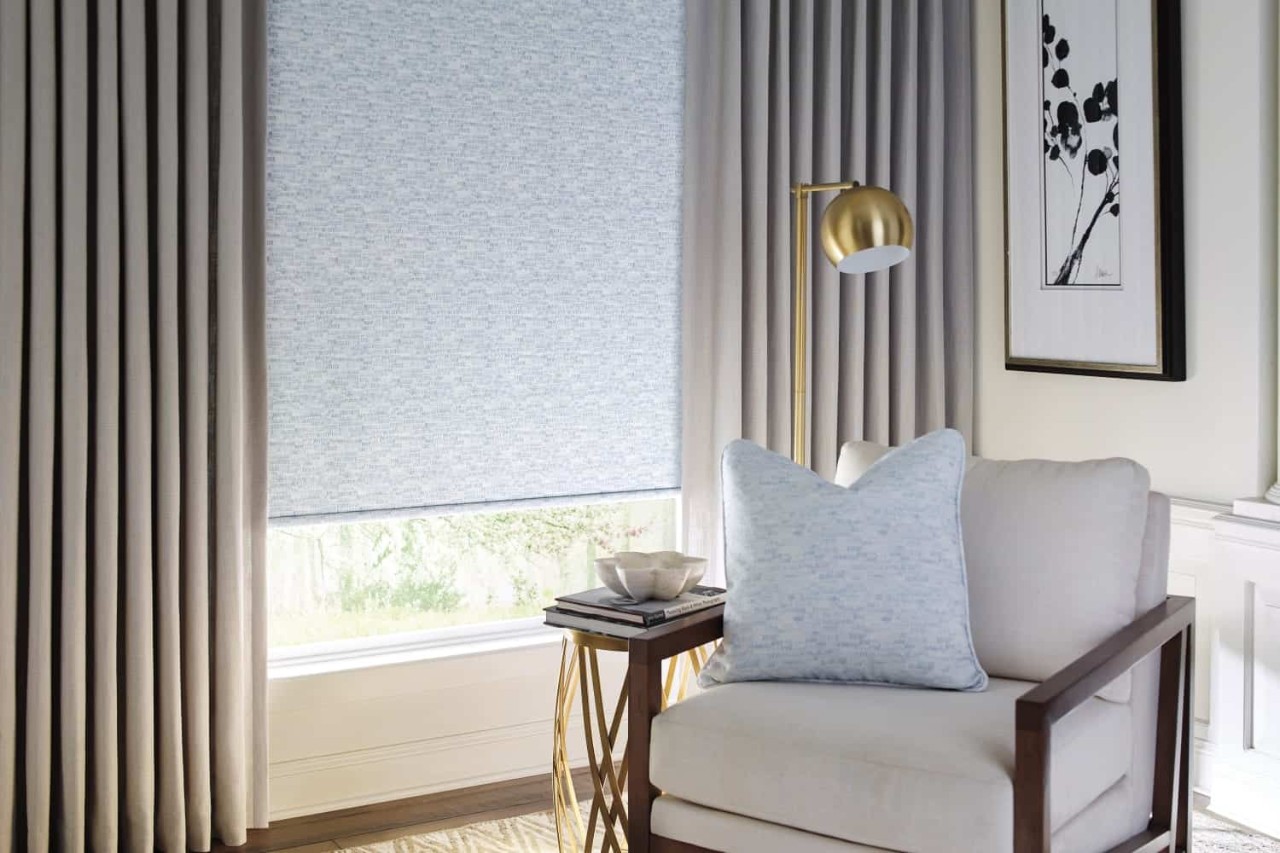 Hunter Douglas Design Studio™ Side Panels and Drapery, Top Treatment, valance near Federal Way, Washington (WA).